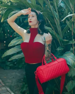 RED RIVIERA MINI DUFFLE