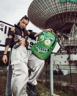 RICK u0026 MORTY PICKLE SHARKBITE BACKPACK (DLXV)