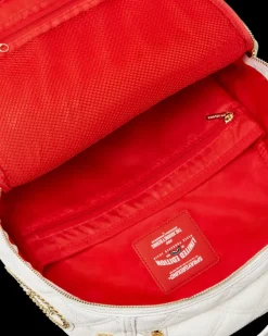 RIVIERA LE BLANC GOLD CHAIN SHARK BACKPACK (DLXV)