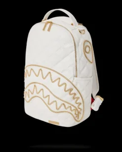 RIVIERA LE BLANC GOLD CHAIN SHARK BACKPACK (DLXV)