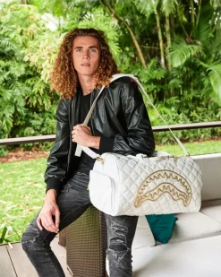 RIVIERA LE BLANC GOLD CHAIN SHARK DUFFLE