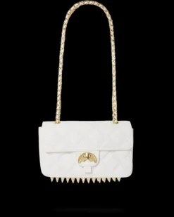 RIVIERA LE BLANC GOLD CHAIN SHARK HANDBAG