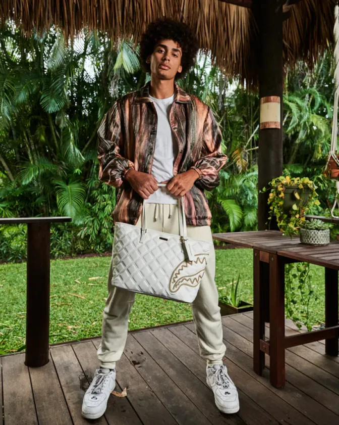 RIVIERA LE BLANC GOLD CHAIN SHARK TOTE