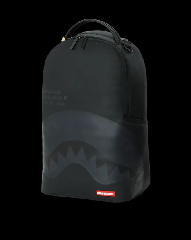SHARK CENTRAL (BLK ON BLK) BACKPACK (DLXV)