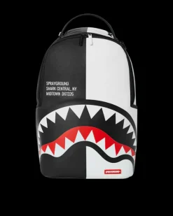 SHARK CENTRAL SPLIT BACKPACK BLK/WHT (DLXV)