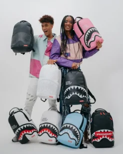 SHARK CENTRAL SPLIT BACKPACK BLK/WHT (DLXV)