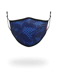 SHARK CHECK (BLUE) FACE MASK