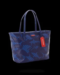SHARK CHECK (BLUE) TOTE