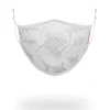 SHARK CHECK (WHITE) FACE MASK