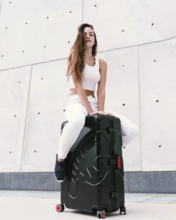 SHARKITECTURE MOLDED 2 PC LUGGAGE SET