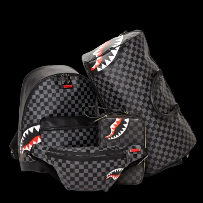 SHARKS IN PARIS (BLACK CHECKERED EDITION) CROSSBODY