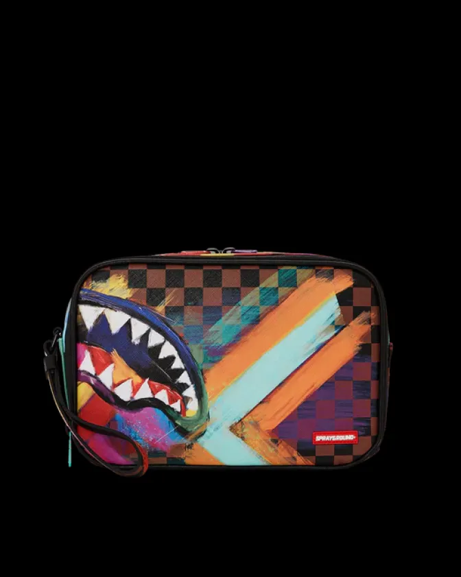 SHARKS IN PARIS CITY STREAKS TOILETRY BAG