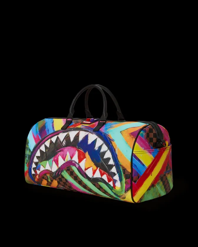 SHARKS IN PARIS CITY STREAKS DUFFLE