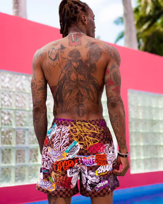SHARKS IN PARIS JETSKI SWIM TRUNKS