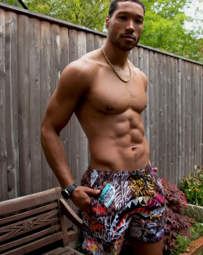 SHARKS IN PARIS JETSKI SWIM TRUNKS
