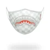 SHARKS IN PARIS (WHITE) FORM-FITTING MASK