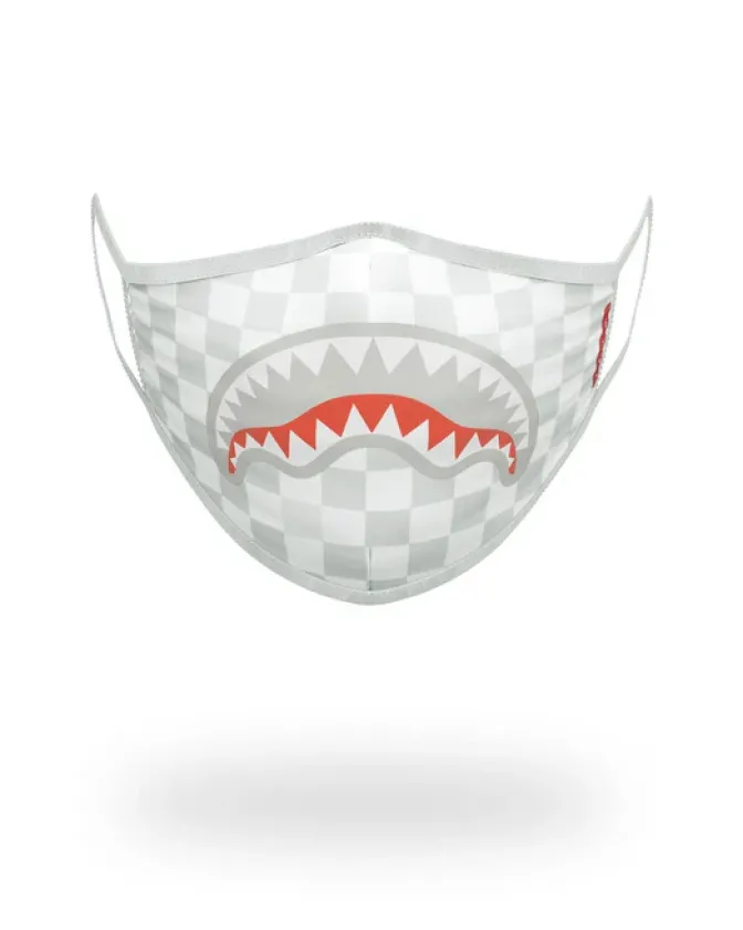 SHARKS IN PARIS (WHITE) FORM-FITTING MASK