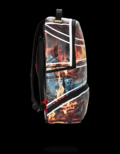 SPALDING X SPRAYGROUND FIRE MONEY BACKPACK