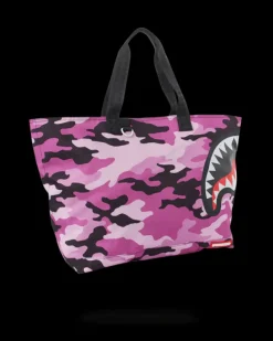 SPLIT CAMO BEACH TOTE