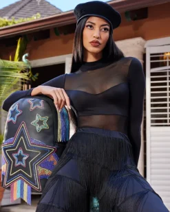STAR RACER A.I.7 SANDFLOWER COLLAB BEADED BACKPACK