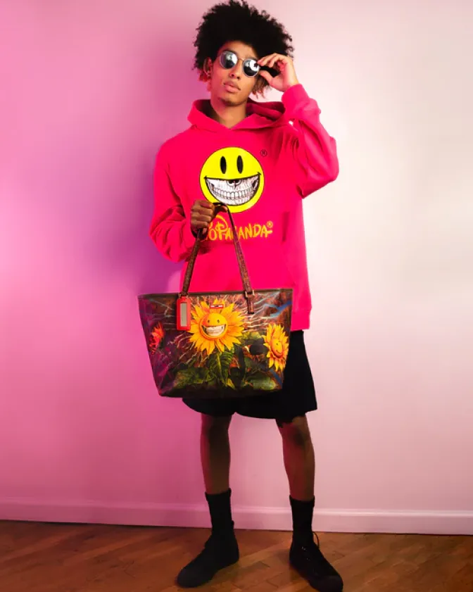 SUNFLOWER GRIN RON ENGLISH COLLAB TOTE