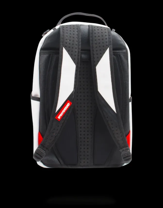 THE SPRAYGROUND DIY WHITE BACKPACK (VEGAN LEATHER u0026 INNER MONEY LINING) u0026 MARKERS INCLUDED