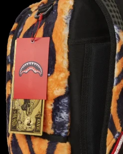 TIGER COZY VELOUR FUR BACKPACK