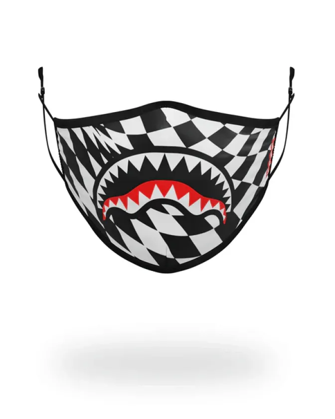 TRIPPY CHECK FACE MASK